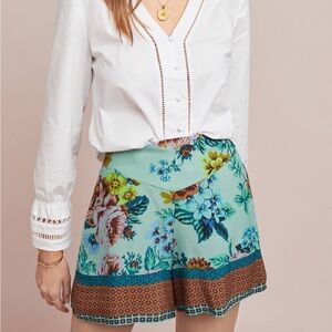 Anthropologie Maeve Carolina Floral Shorts, Size 4